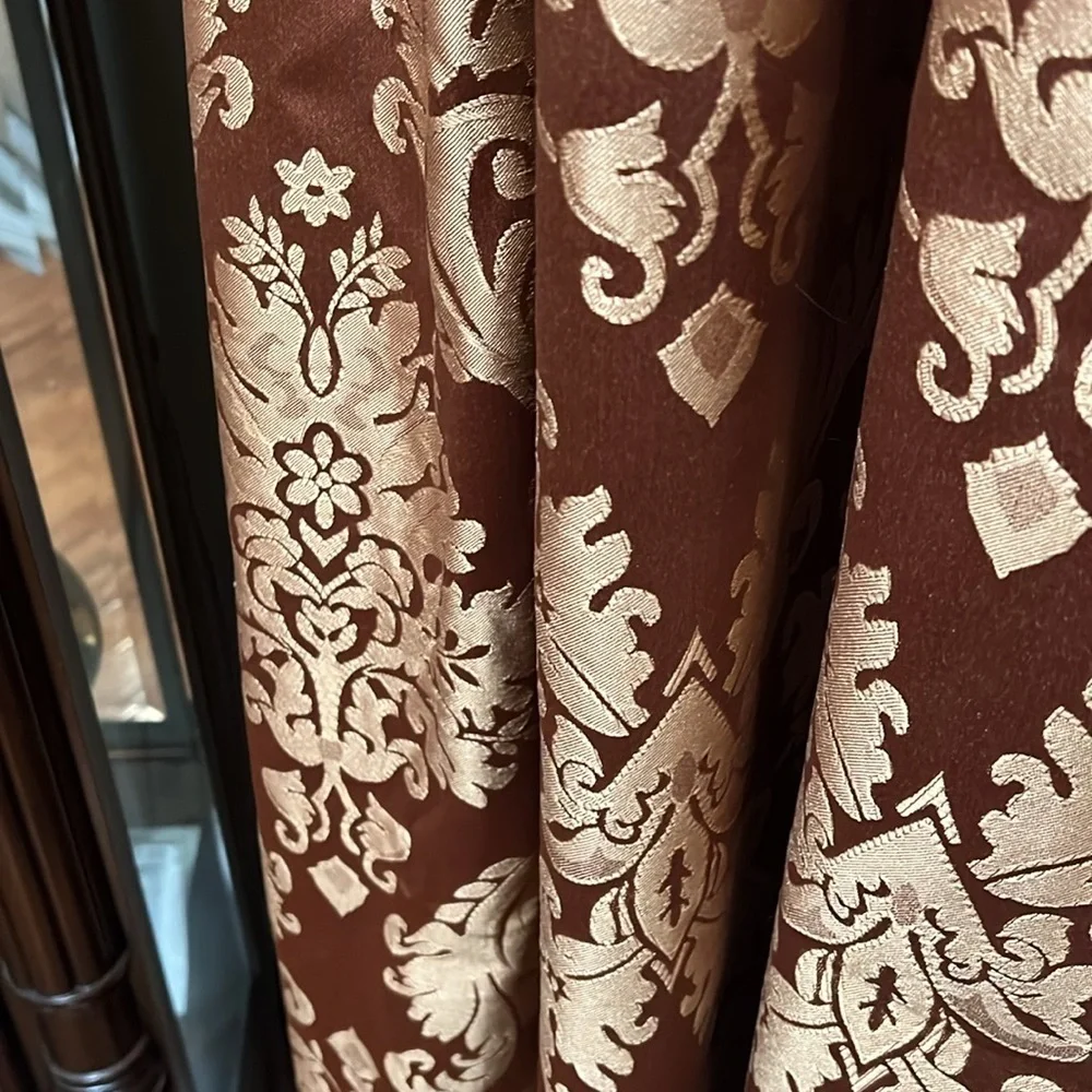 Croscill Home Curtains beautiful & rich! Color is rust & gold